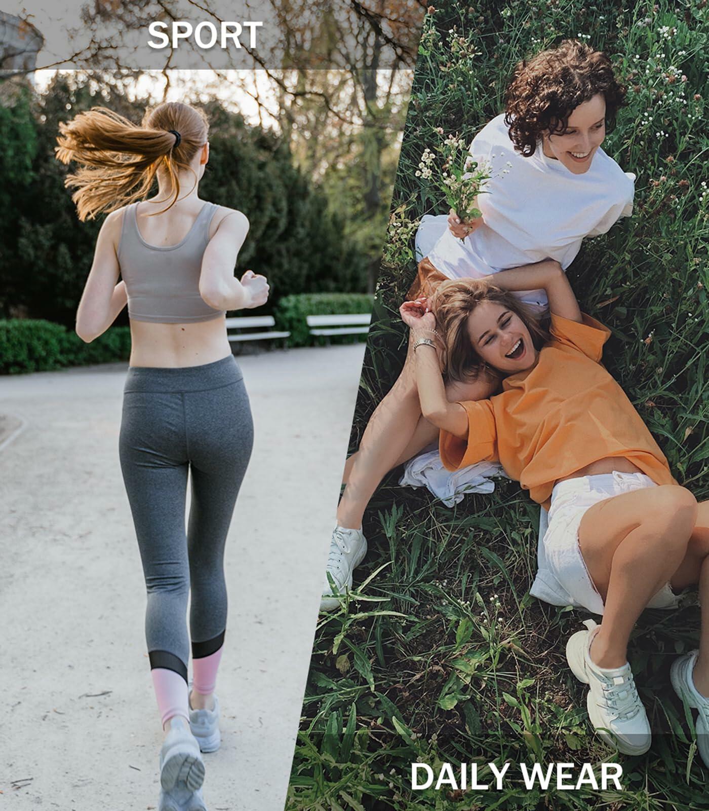 Breslatte No Show Socks Womens Men Soft Cotton Nonslip 6pairs Black Grey White S