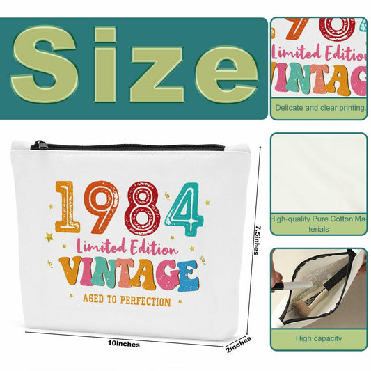 Sldpngo 41st Birthday Makeup Bag Limited Edition 1984 Woman Cosmetic Bag