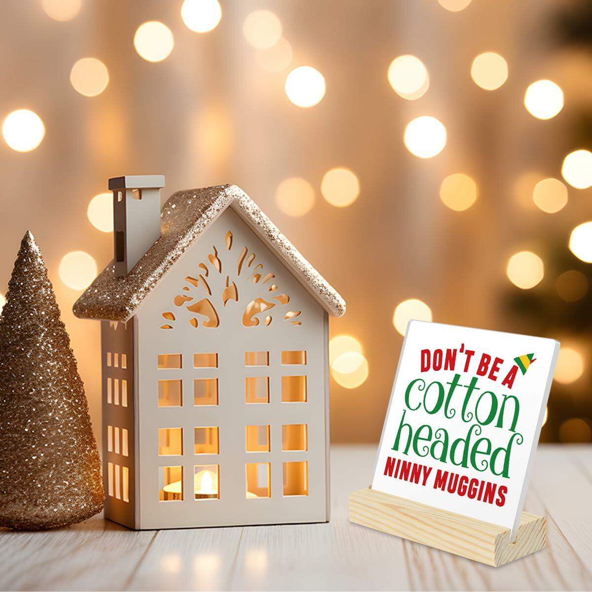 Christmas Vacation Acrylic Desk Decor Sign Clear 4x4 Inch Holiday Xmas