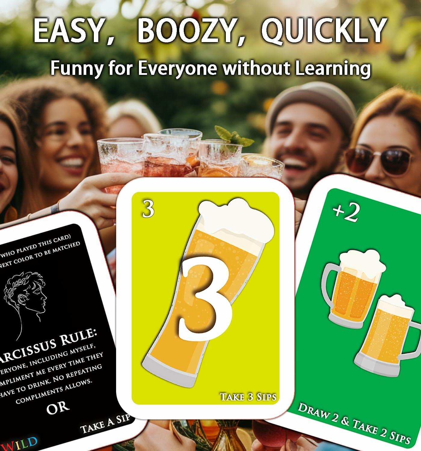 QUEKA KANBAI U SIP! Drinking Game Cards Adult Funny Party Game