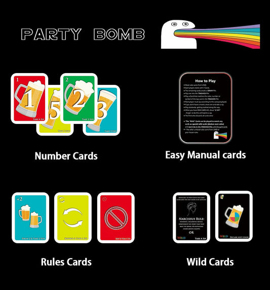 QUEKA KANBAI U SIP! Drinking Game Cards Adult Funny Party Game