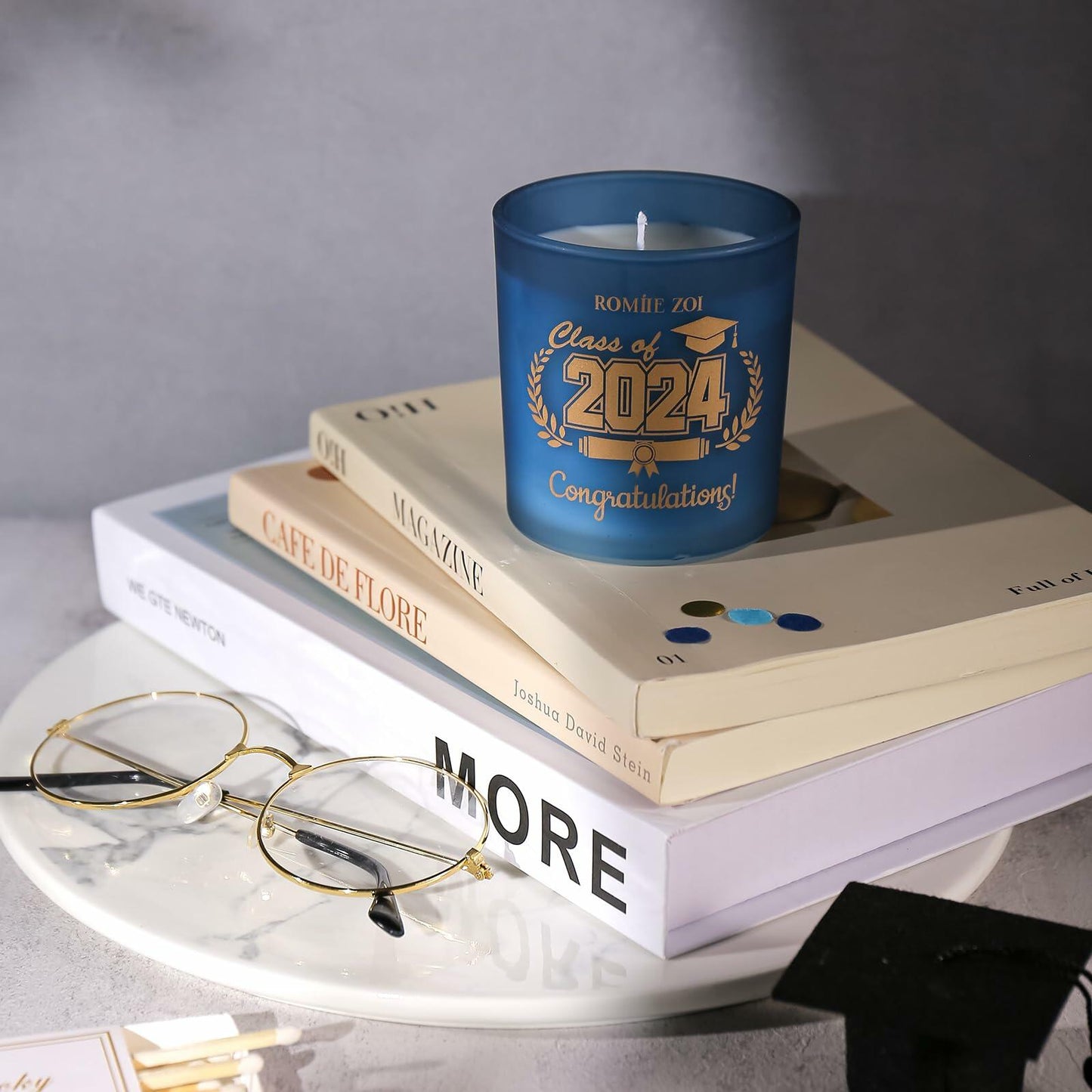 ROMIIE ZOI Graduation Celebration Sandalwood Soy Wax Candle 6oz