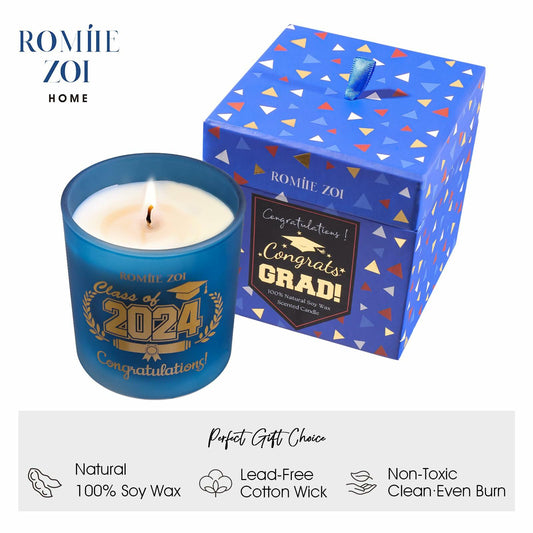 ROMIIE ZOI Graduation Celebration Sandalwood Soy Wax Candle 6oz
