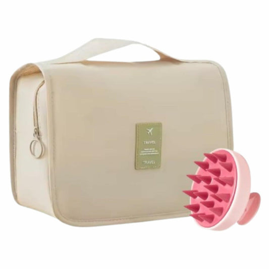 Toiletry Bag Travel Organizer with Hanging Hook Large Water-Resistant