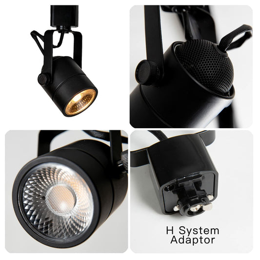 YOORIAL LED Track Light H Type Ceiling Spotlight 3 Pack Black