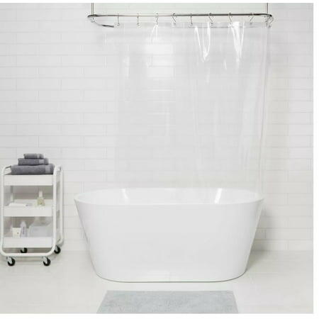 Threshold PEVA Shower Liner Clear Medium Weight Grommet Top 54x78