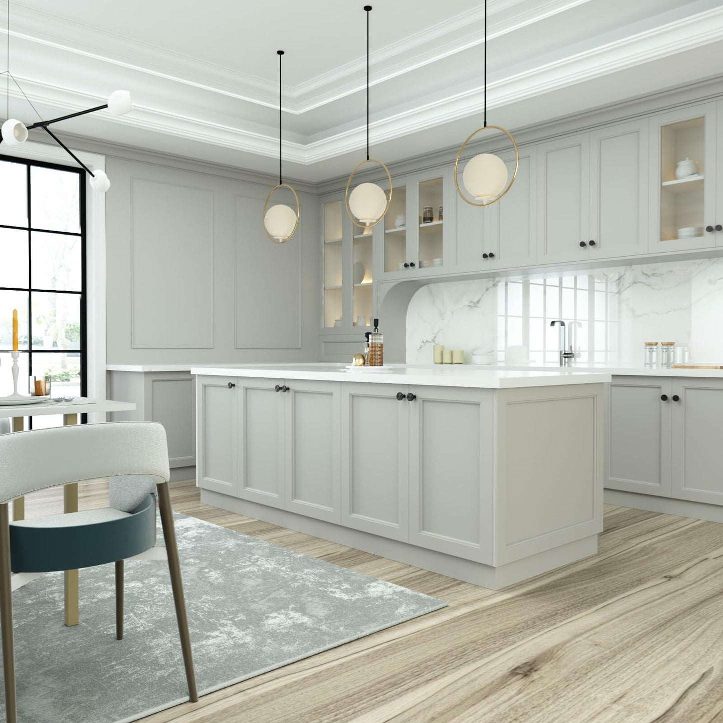 Rergy 10 Pack Zinc Alloy Black Drawer Knobs Kitchen Cabinet Pulls