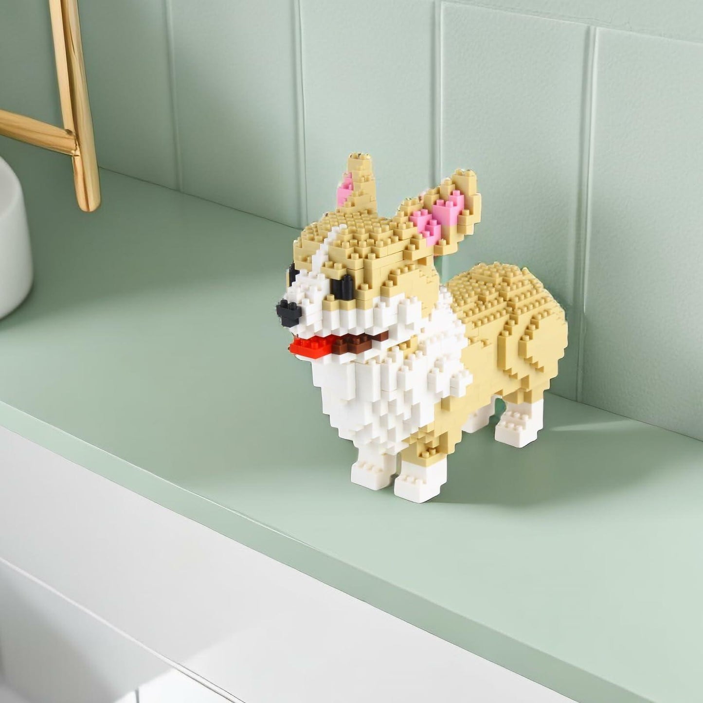 Larcele Micro Dog Building Blocks Welsh Corgi 950 Pieces KLJM-02