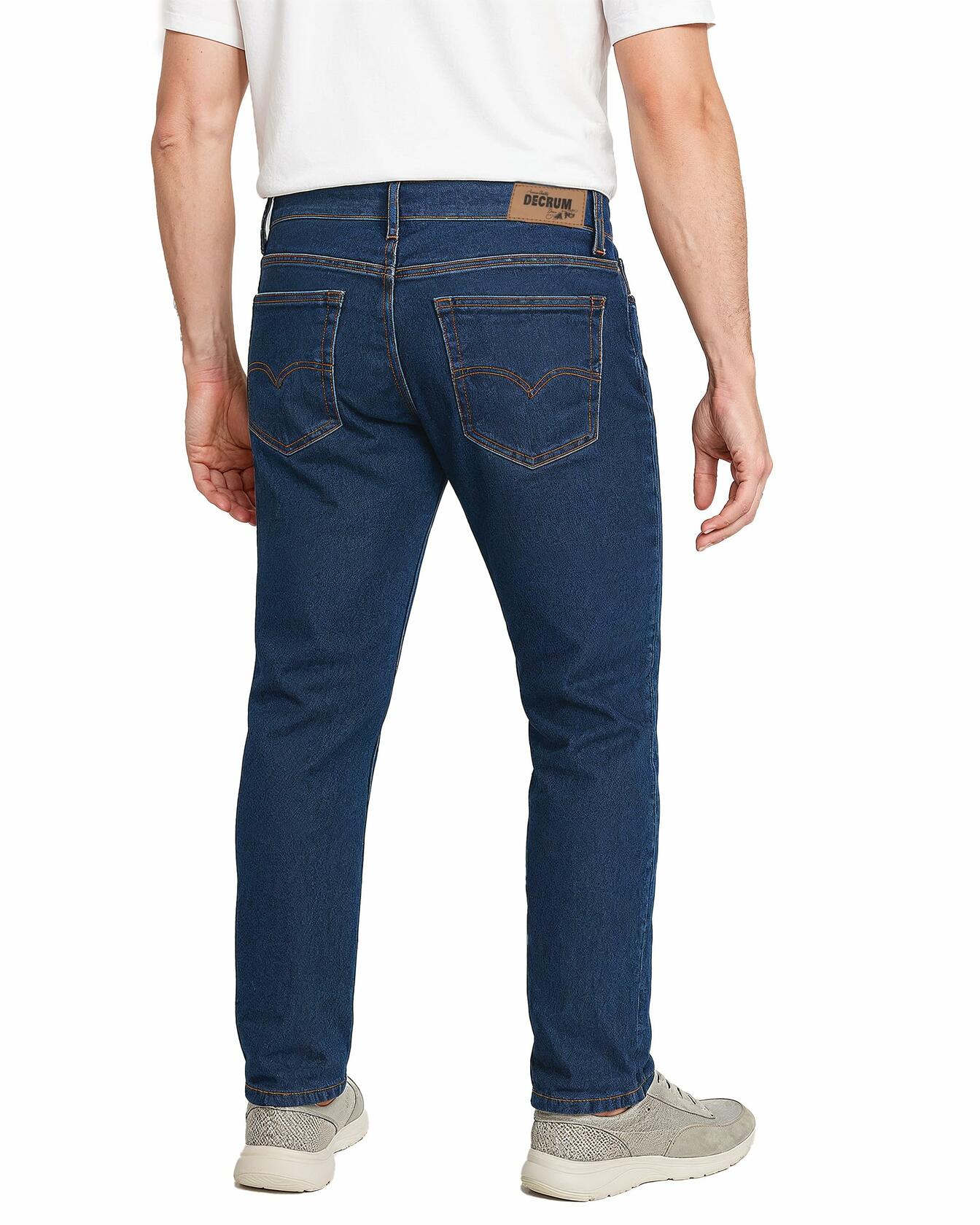 Decrum DISC Mens Casual Stretch Jeans Blue Size W38 L30