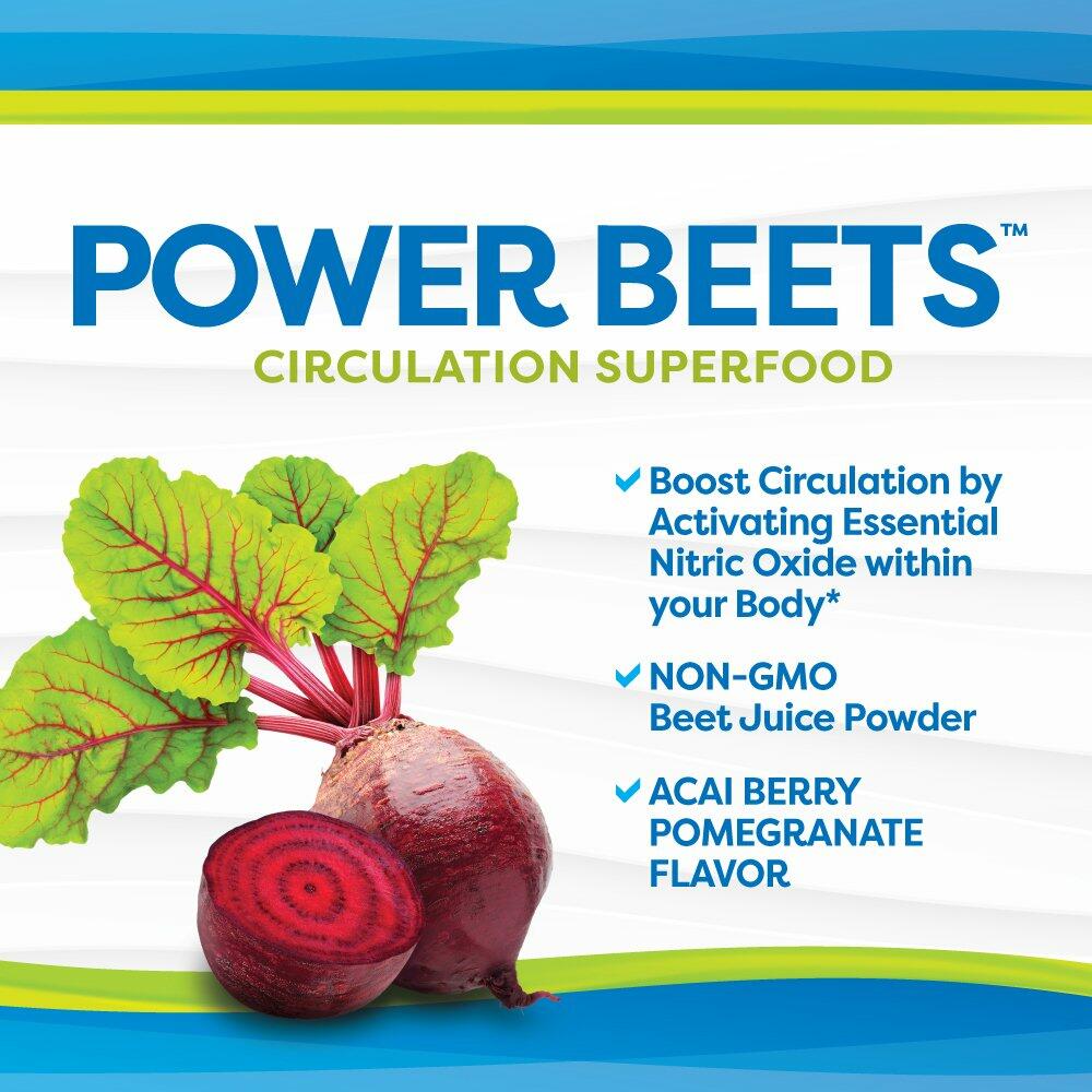 BestBy12/25 Nu-Therapy Power Beets Superfood Acai Pomegranate 5.8oz 30ct