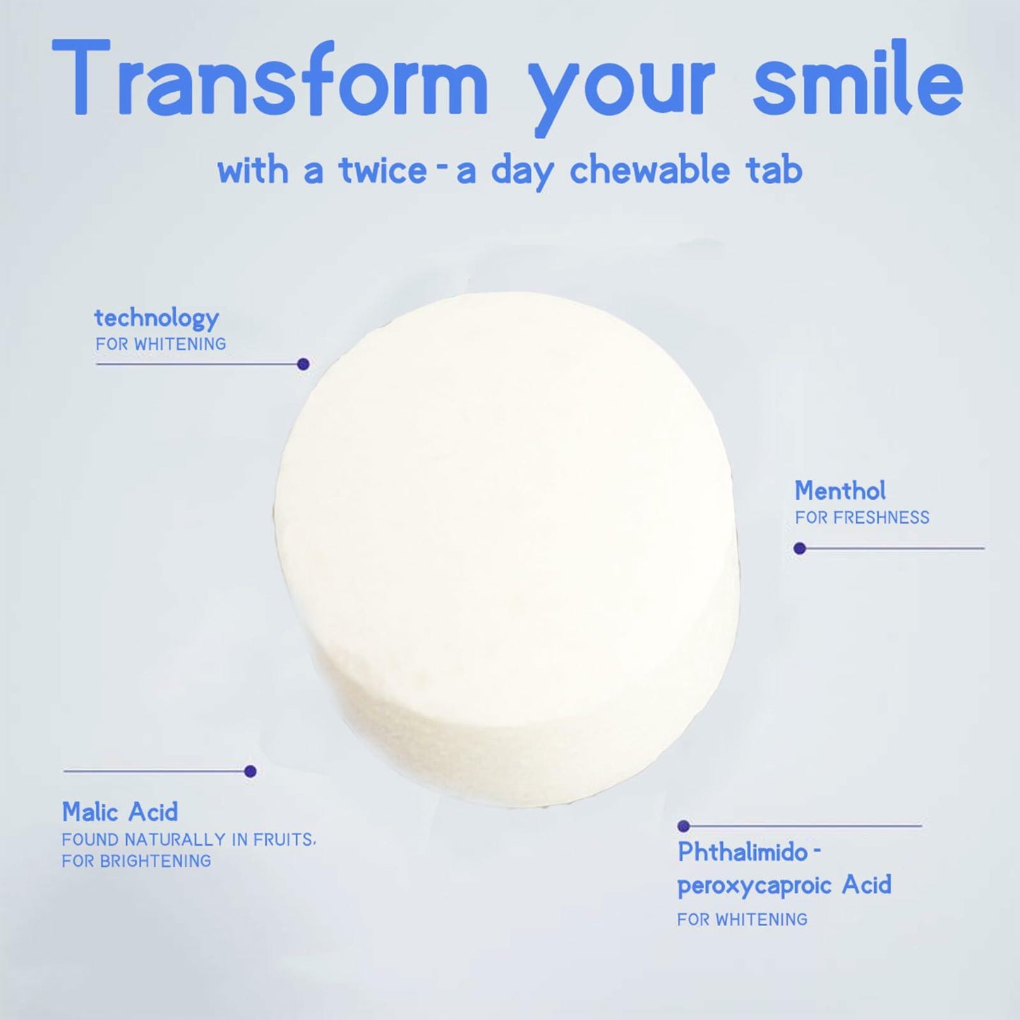 ABYST Toothpaste Tablets Fluoride-Free Whitening Nano Hydroxyapatite 62Ct
