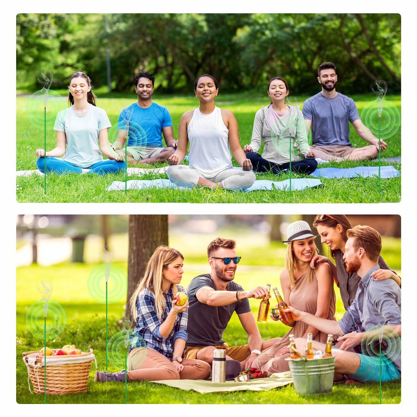 60Citronella Incense Sticks–Natural Lemongrass&Rosemary Oil for Outdoor & Indoor