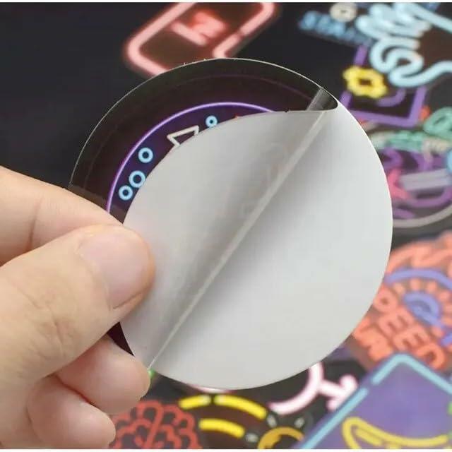 Neon Waterproof Vinyl Stickers Pack 50pcs Multicolor for Laptop Water Bottle