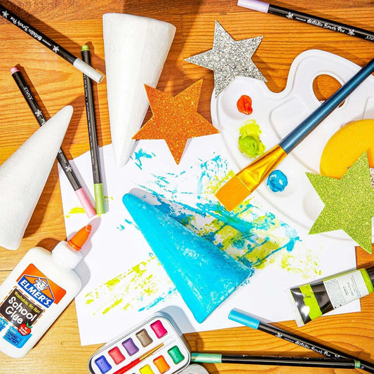 12 Pack Foam Cones for Crafts Trees Holiday Decorations Handmade White 2.7x5.5in