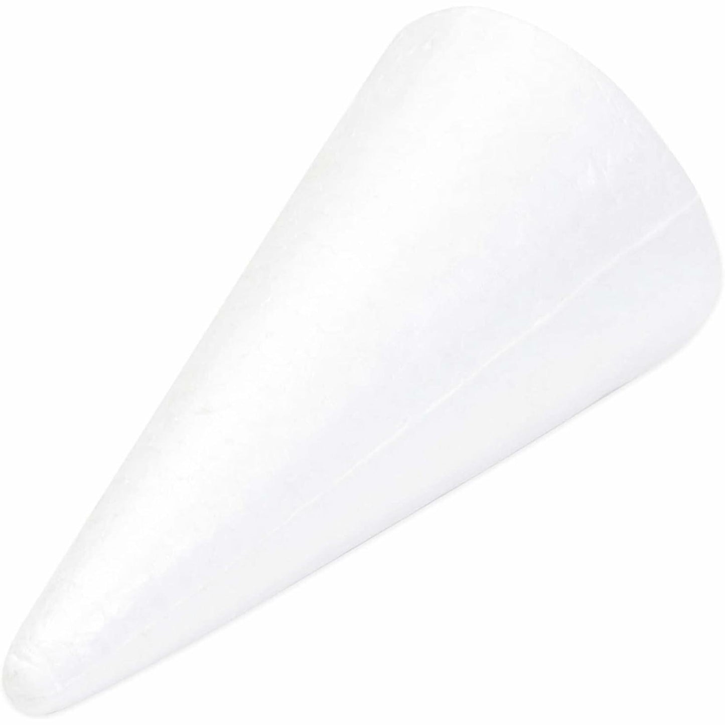 12 Pack Foam Cones for Crafts Trees Holiday Decorations Handmade White 2.7x5.5in