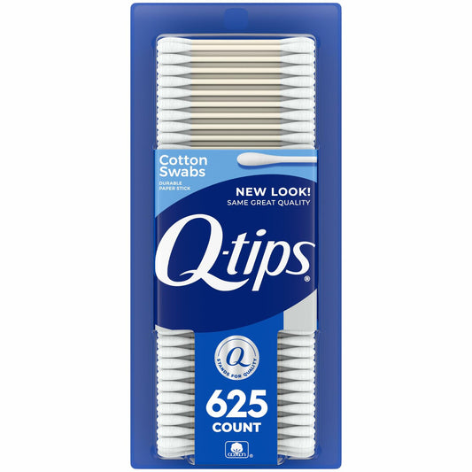 Q-tips Cotton Swabs 100% Cotton Original 625 Count White Hygiene Beauty Care