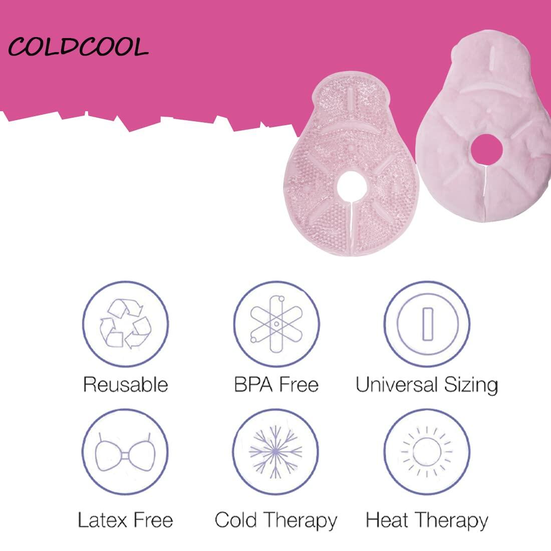 Breastfeeding Essentials Nursing Soothing Gel Pads Hot Cold Packs 2 Count