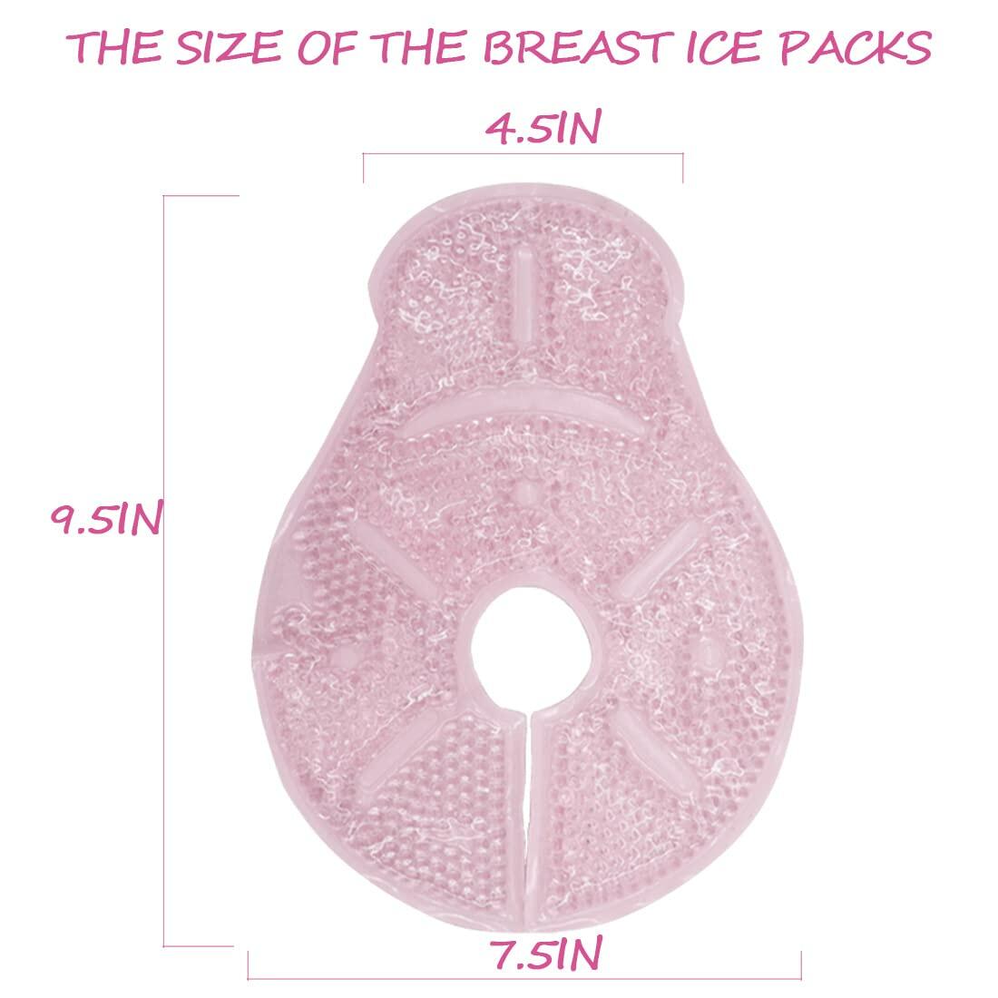 Breastfeeding Essentials Nursing Soothing Gel Pads Hot Cold Packs 2 Count