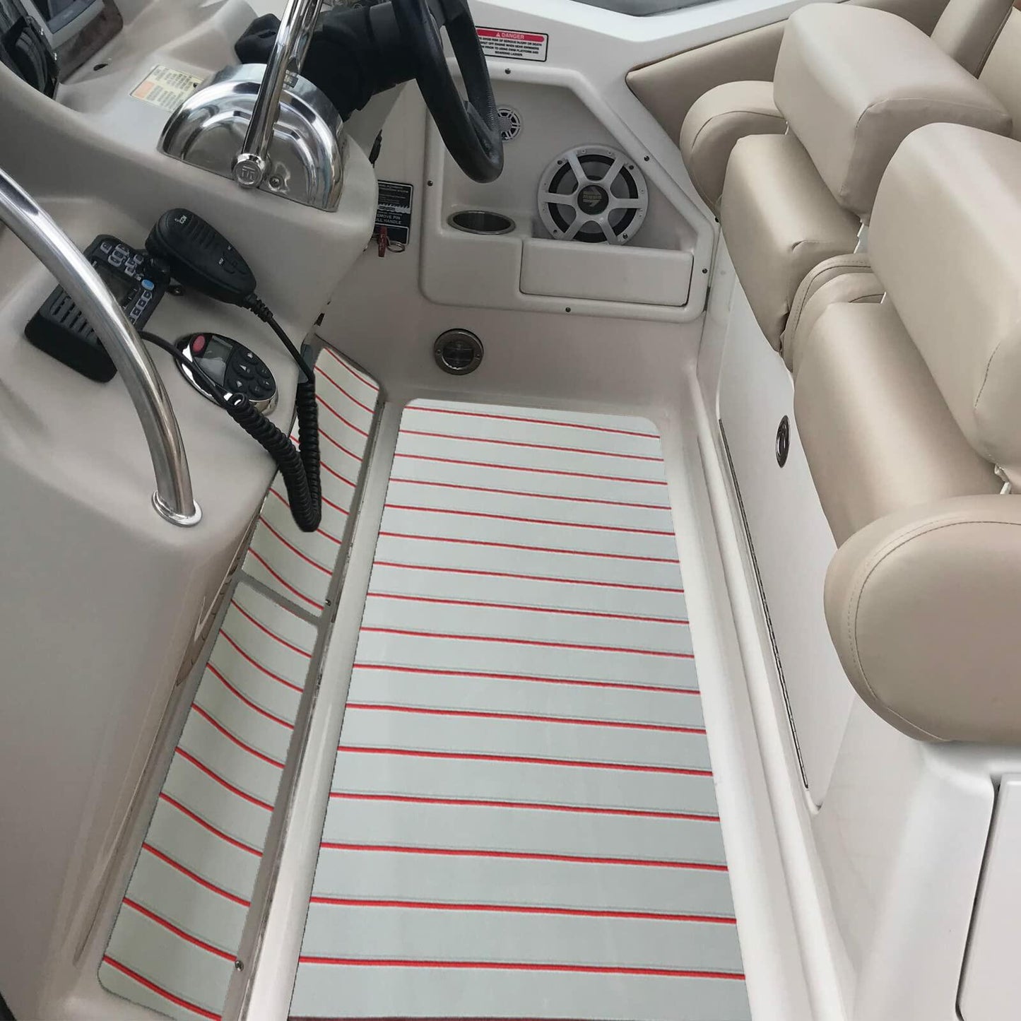 KXKZREN EVA Foam Boat Decking Sheet Faux Teak Non-Slip Marine Mat 94x47