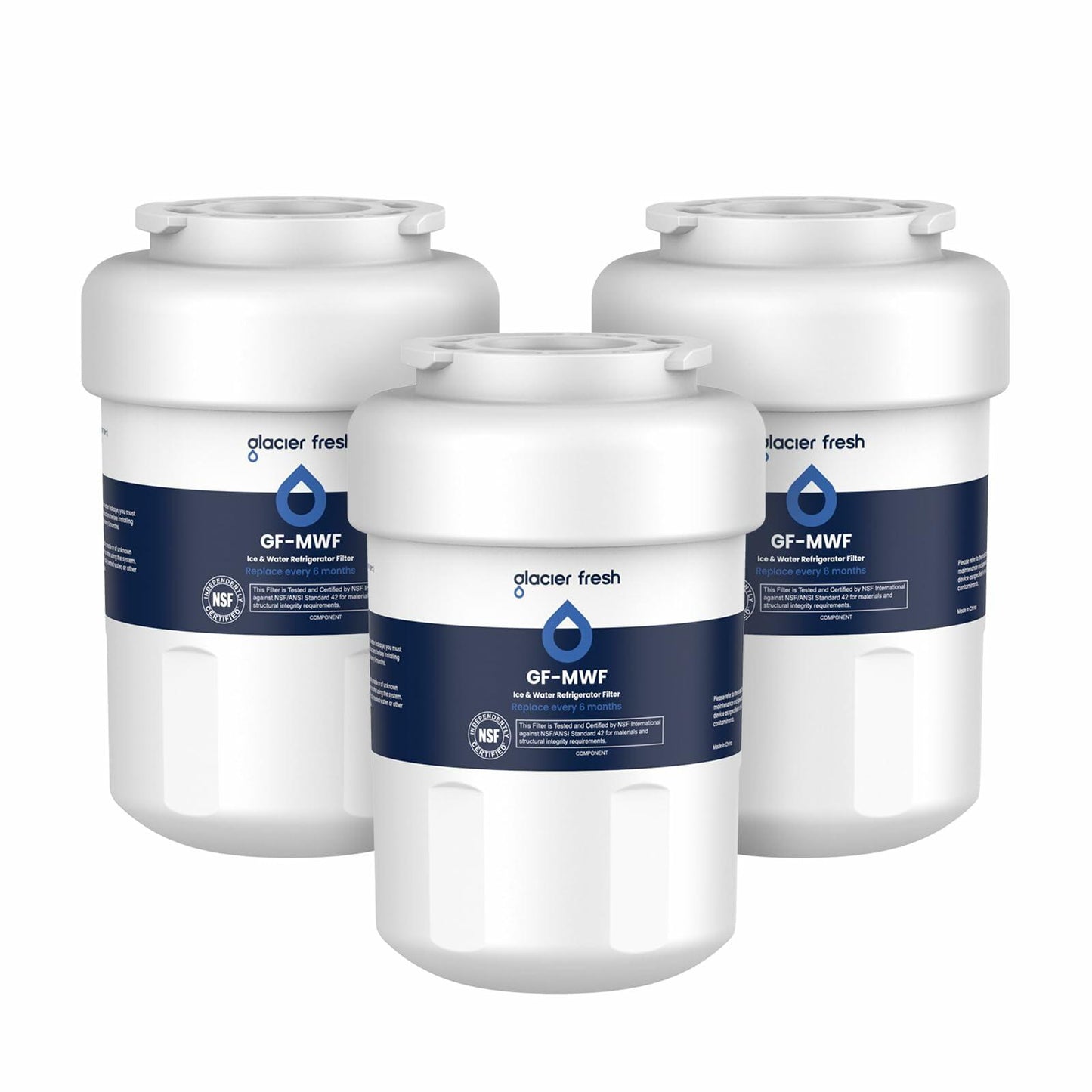 GLACIER FRESH Replacement MWF Refrigerator Water Filters 3 Pack