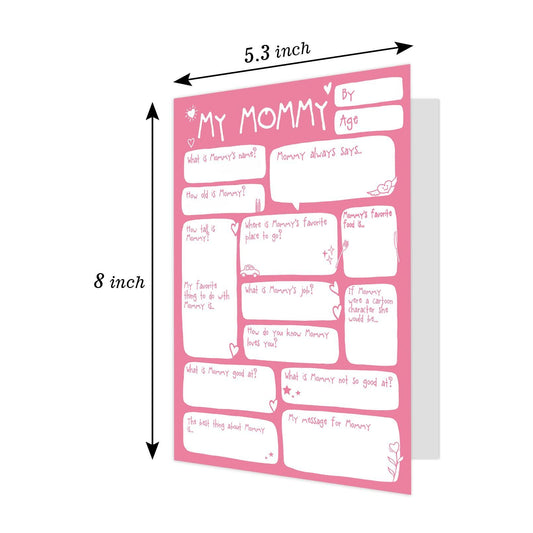 Ogeby Mothers Day Card Gift from Daughter, Funny Lovely Birthday Card for Mom