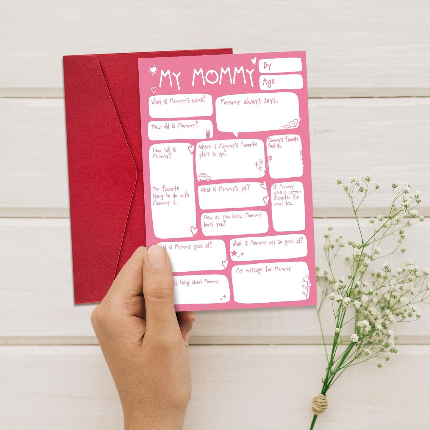 Ogeby Mothers Day Card Gift from Daughter, Funny Lovely Birthday Card for Mom