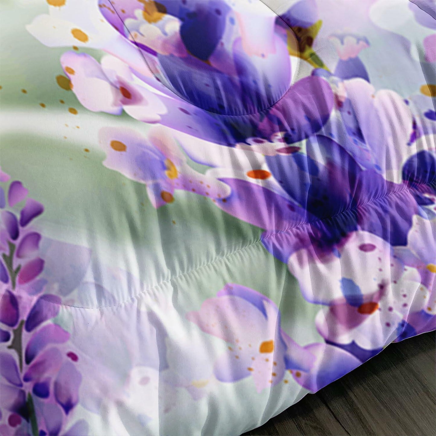 AILONEN Twin Butterfly Comforter Set Girls Lavender Purple 3 Pieces