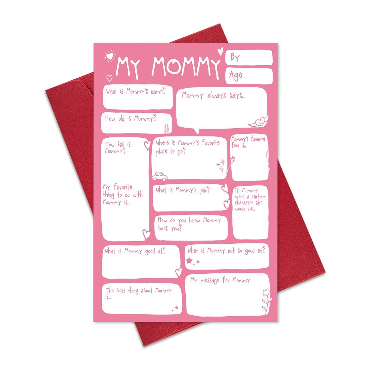 Ogeby Mothers Day Card Gift from Daughter, Funny Lovely Birthday Card for Mom