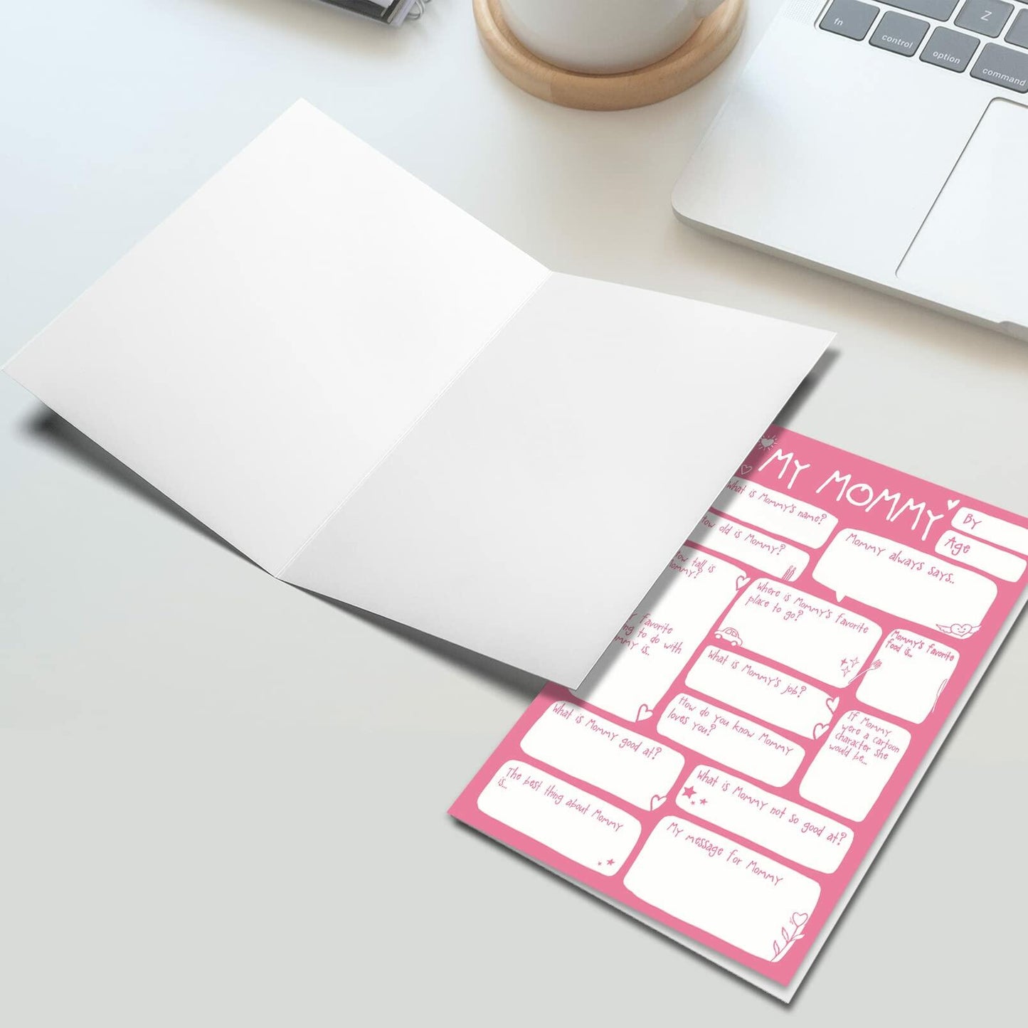 Ogeby Mothers Day Card Gift from Daughter, Funny Lovely Birthday Card for Mom