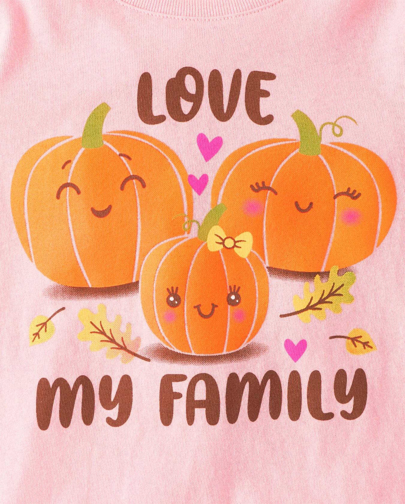 The Children's Place Baby Girls Long Sleeve Graphic TShirts 2Pack Pumpkin 12-18M