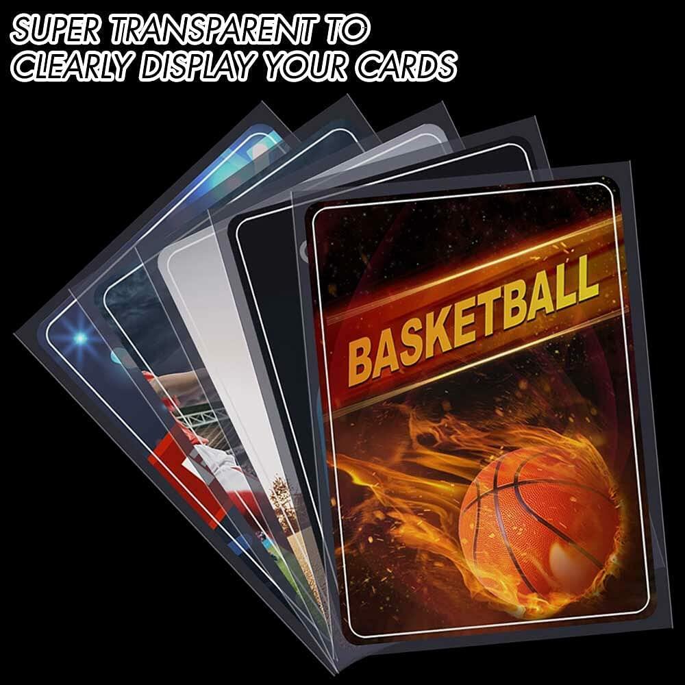 1000 Count Card Sleeves Top Loaders for Trading Cards Sports Football Game