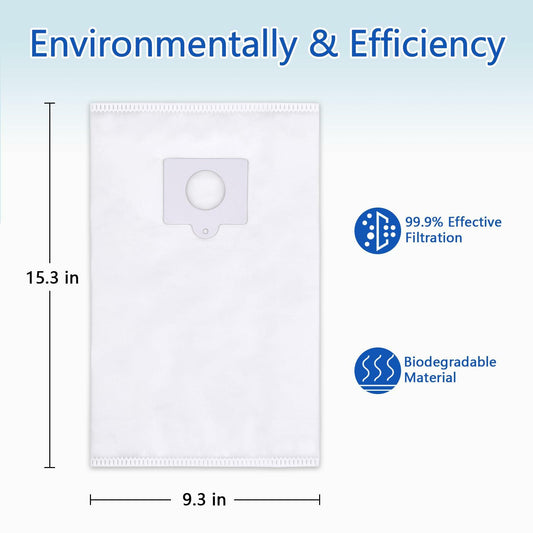 LOSKLENO Kenmore 53292 Type Q/C HEPA Vacuum Bags 6-Pack White