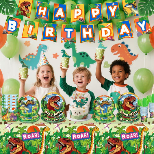 Daidle Unicorn Birthday Party Supplies Kit Banner Tableware for 24 Guests