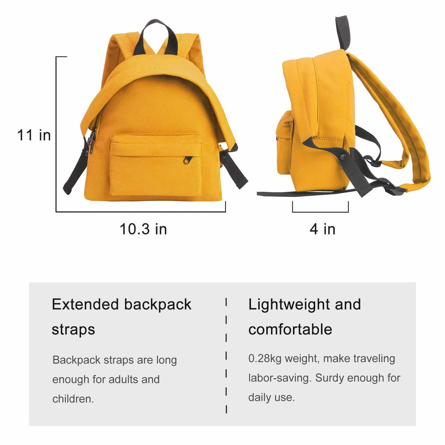 Phaoullzon Mini Backpack Travel Purse Small Casual Daypack Yellow