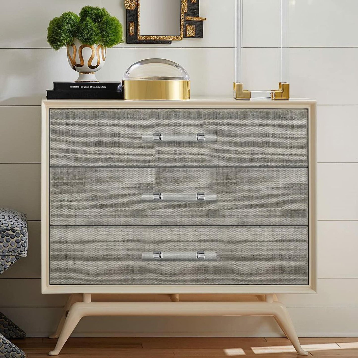 homdiy 10 Pack 5 Inch Cabinet Pulls Brushed Brass Gold Kitchen Handles