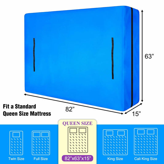 MorTime Mattress Bag Zippered 8 Handles Reusable Protector Queen Size Q