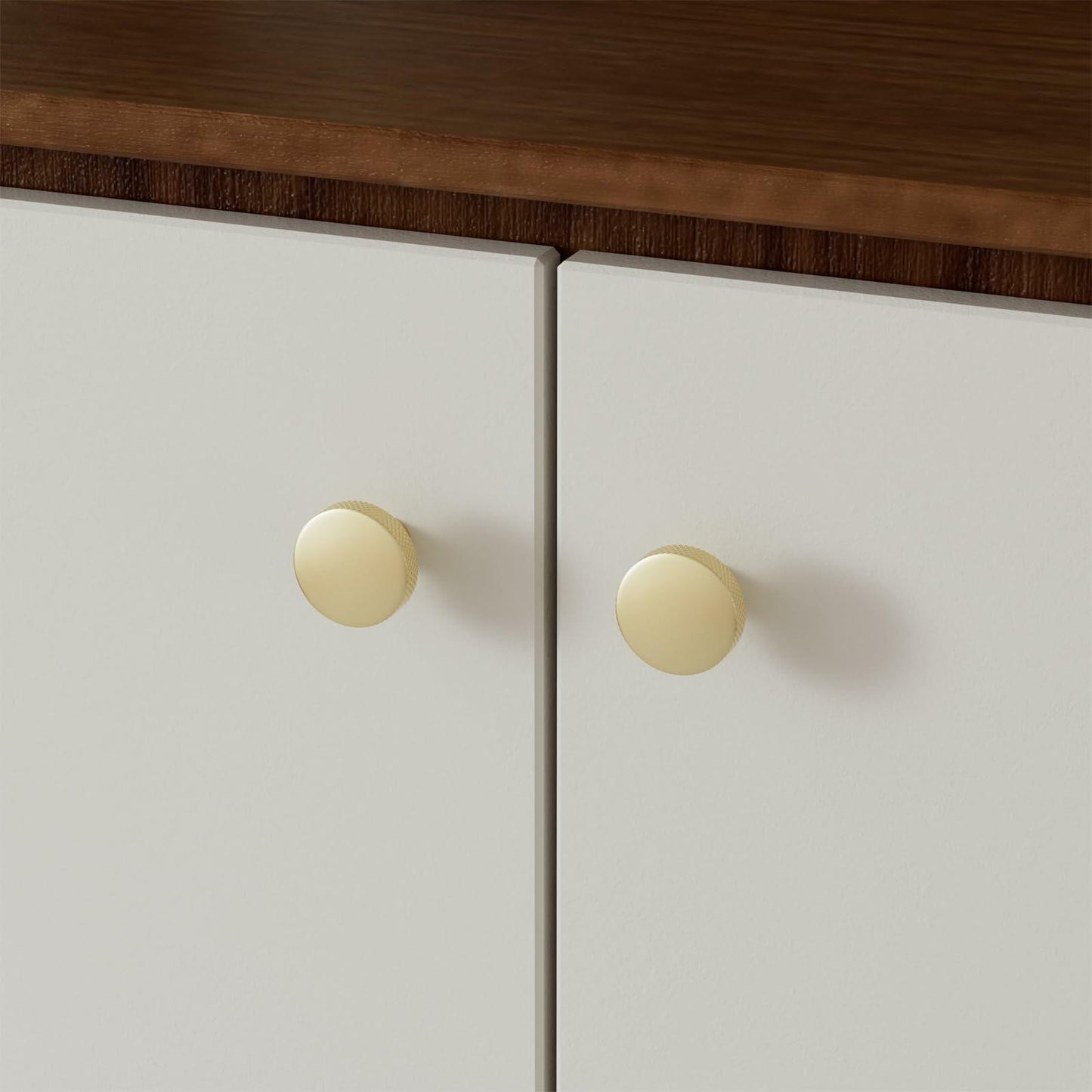 goldenwarm 5 Pack Gold Aluminium Alloy Cabinet Knobs for Drawers