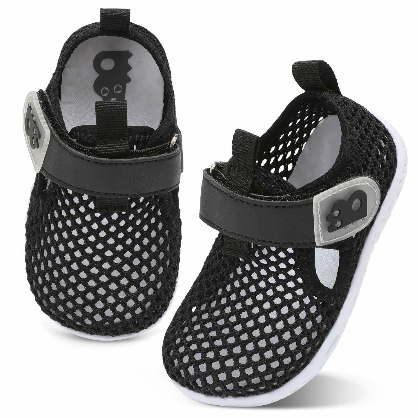 Besroad Kids Water Shoes Aqua Socks Non-Slip Mesh Navy Size 10-10.5 Toddler