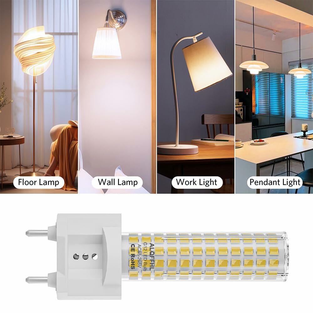 LED G12 15W Corn Light 2-Pin Base 4000K Natural White 1500LM Pack of 2