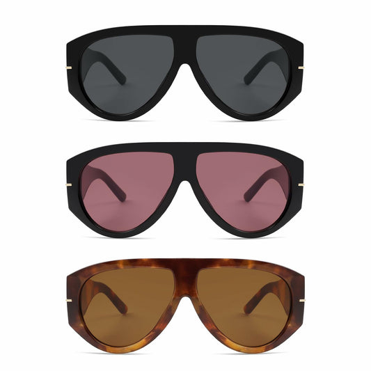 HERJOUR Oversized Retro Aviator Sunglasses Womens Mens 70s Vintage AR82227