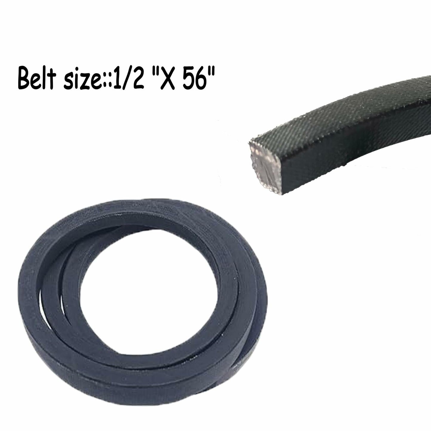 YOIASUGH Drive Belt 1/2" x 56" for Poulan AYP Craftsman MTD Lawn Mower