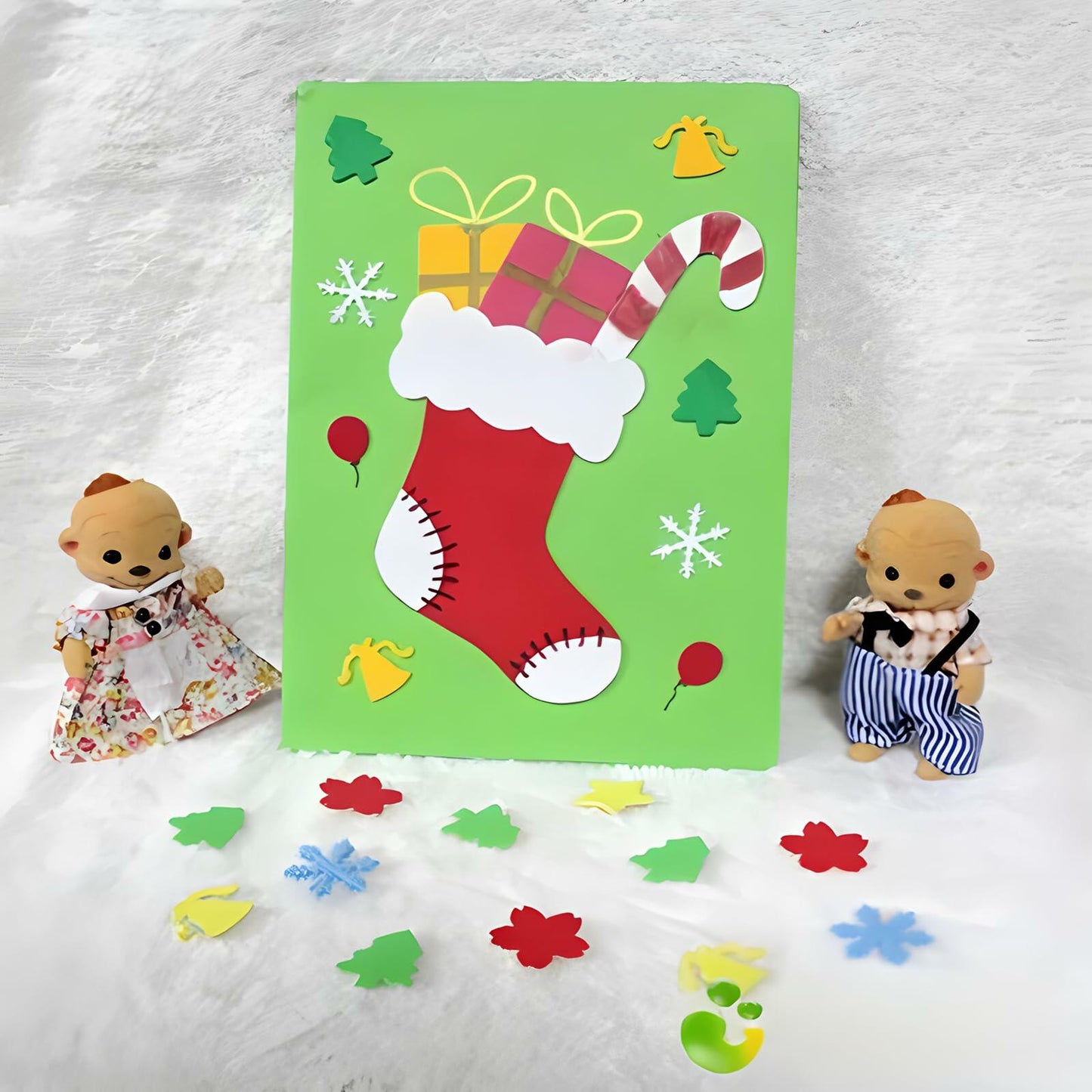 Calefow Felt Fabric Sheets Craft Kit 60PCS 6x8in Multicolor Sewing Modern