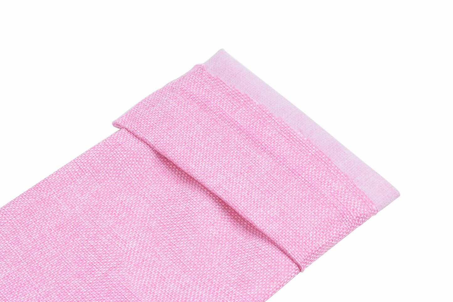 Viamto 10pcs Pink Burlap Wine Bags Drawstring Lining 15x35cm Gift Pouches