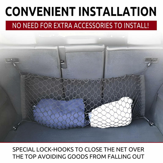 Automotive Elastic Trunk Cargo Net for Audi Q5 SQ5 Hybrid 2009-2024