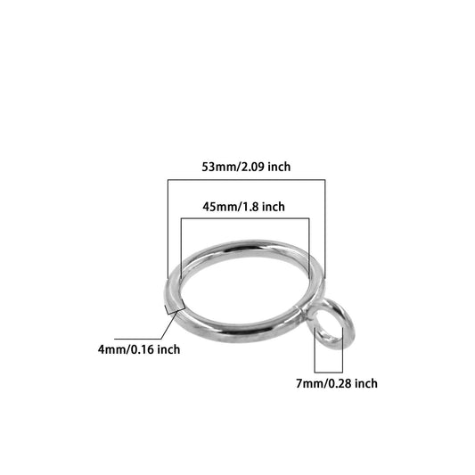 40 Pack Shower Curtain Rings Rust Proof Metal Decorative Hooks for Bathroom