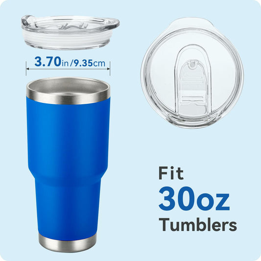 Prurex 2 Pack 30oz Spill-proof Tumbler Lids for Yeti Rambler, BPA-free