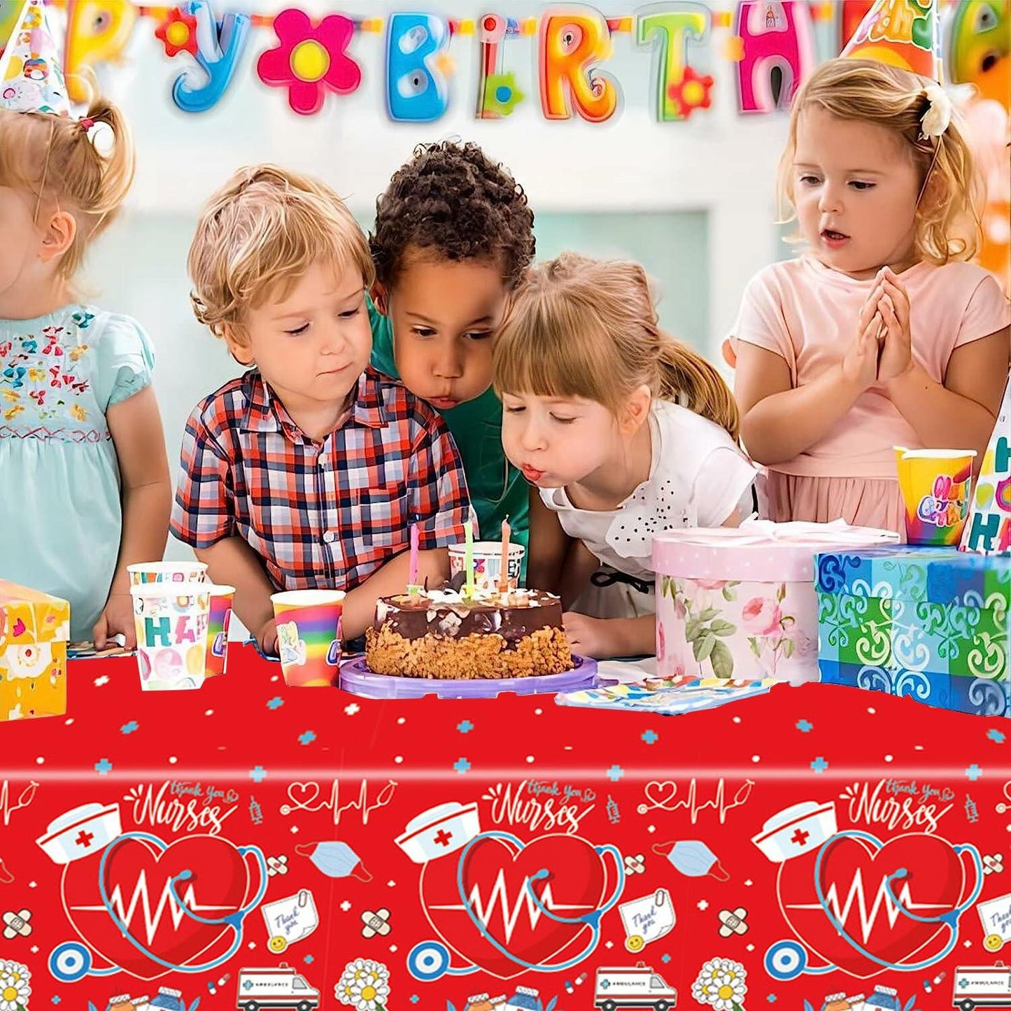 48pcs Nurse Graduation Party Supplies 24 Dessert Plates 24 Napkins