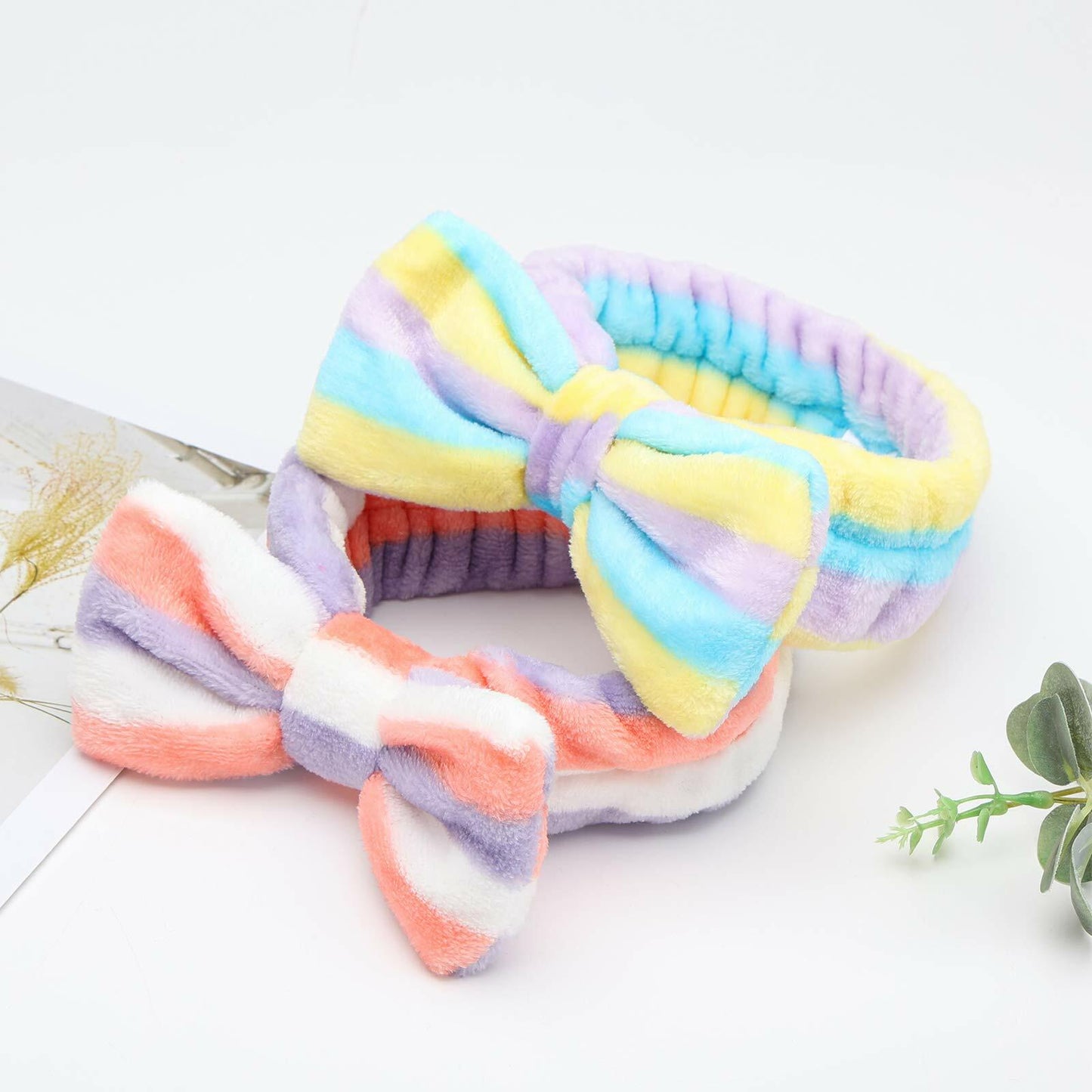 3 Otters Spa Headband Set 8PCS Soft Microfiber Face Wash for Women Girls