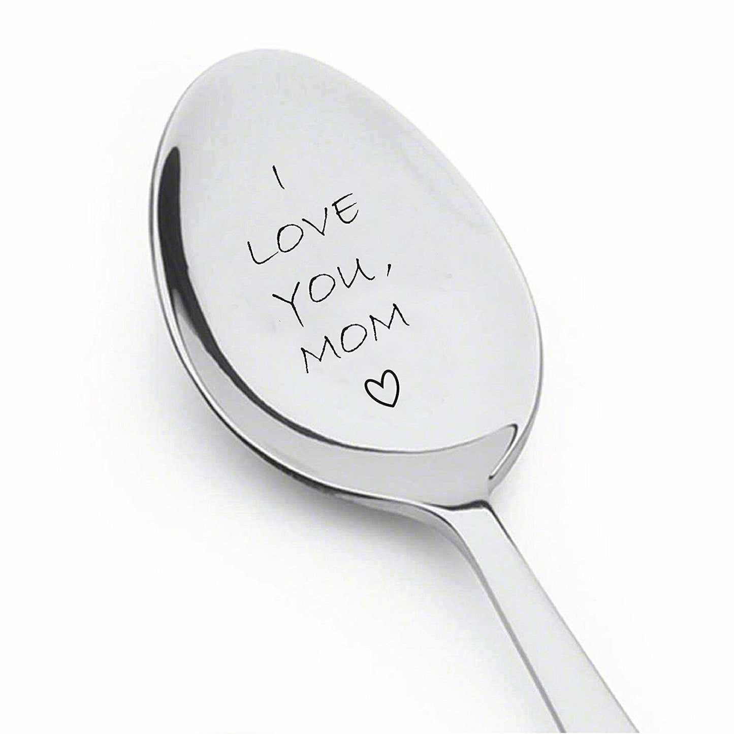 Boston Creative I Love You Mom Engraved Stainless Steel Spoon Gift