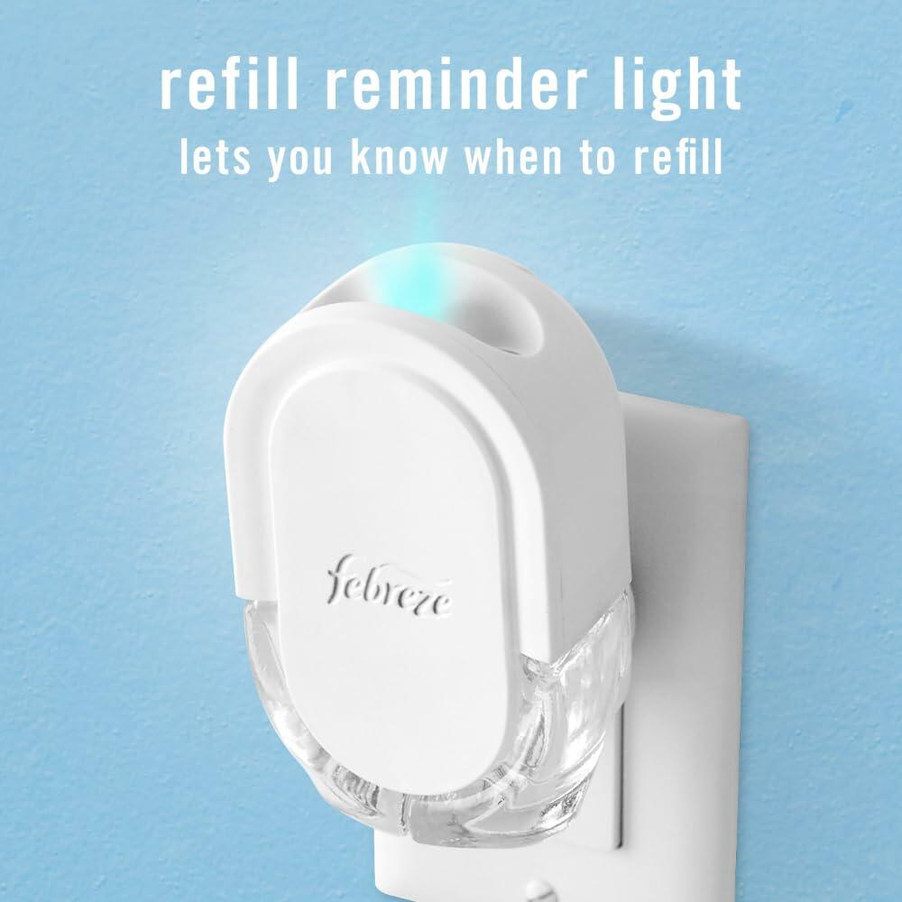 Febreze Plug In Air Freshener Refill Linen & Sky Scent 0.87oz 3 Count